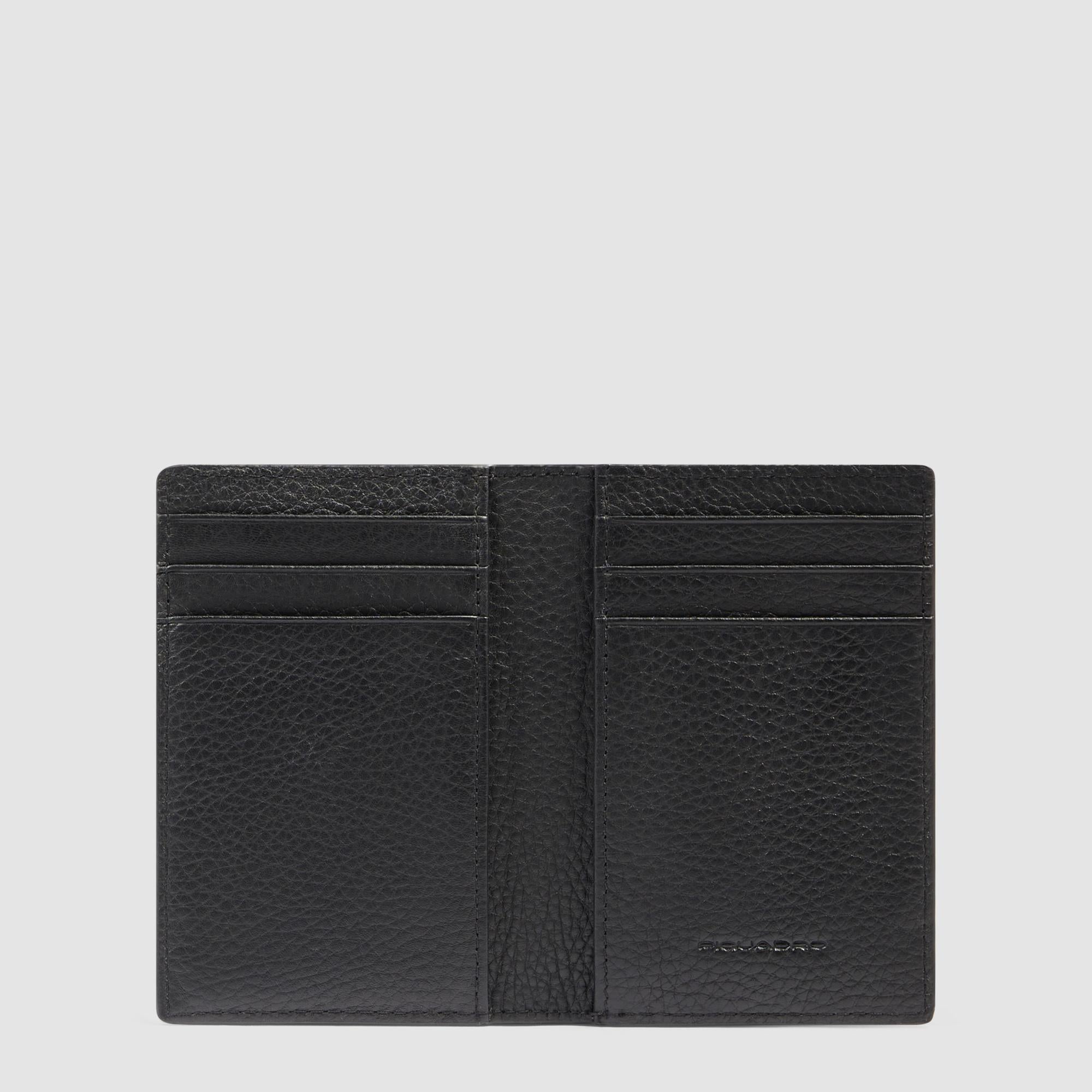 Piquadro Blue Square Kreditkartenetui Leder RFID schwarz