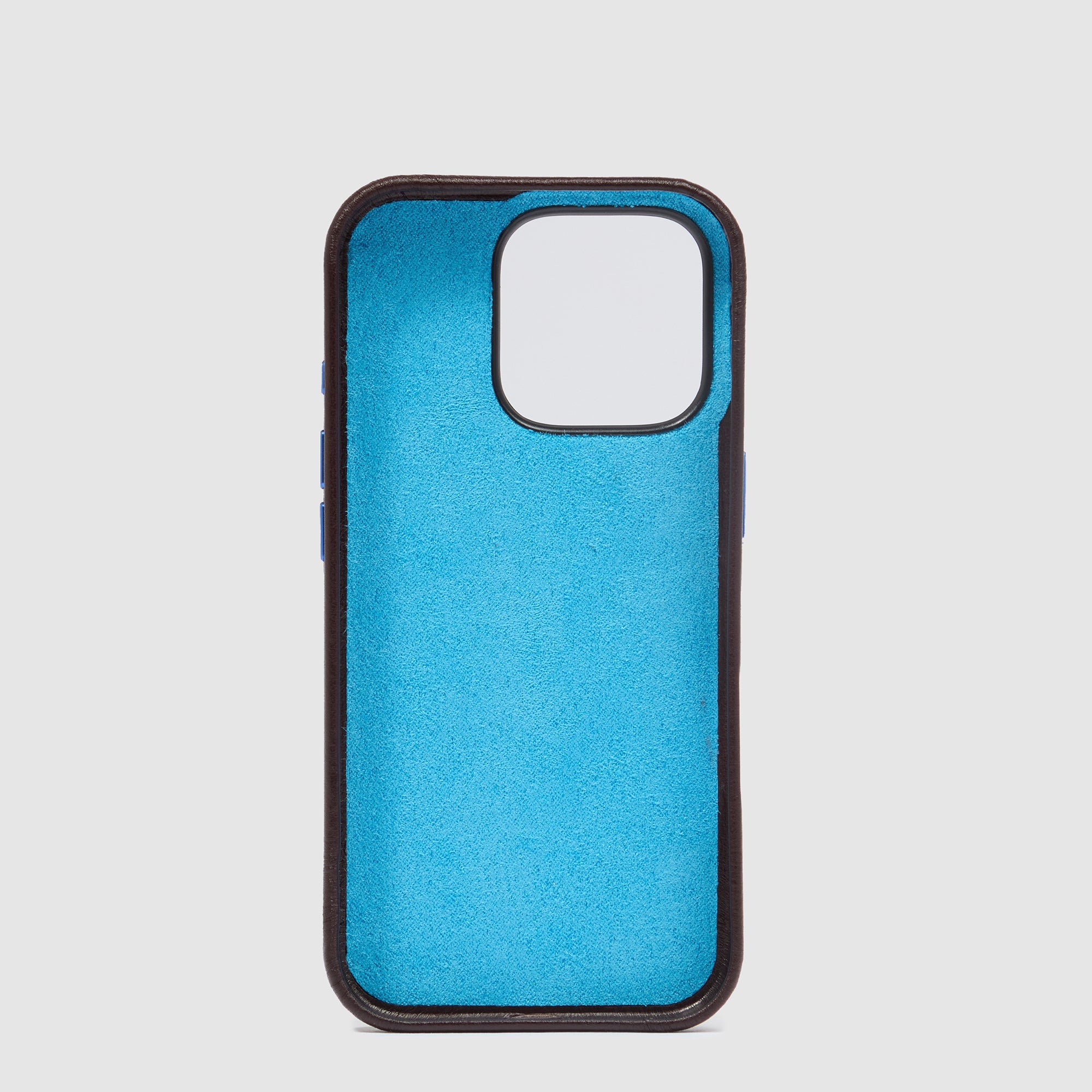 Piquadro Connequ Handyhülle iPhone 16 Pro Leder Braun