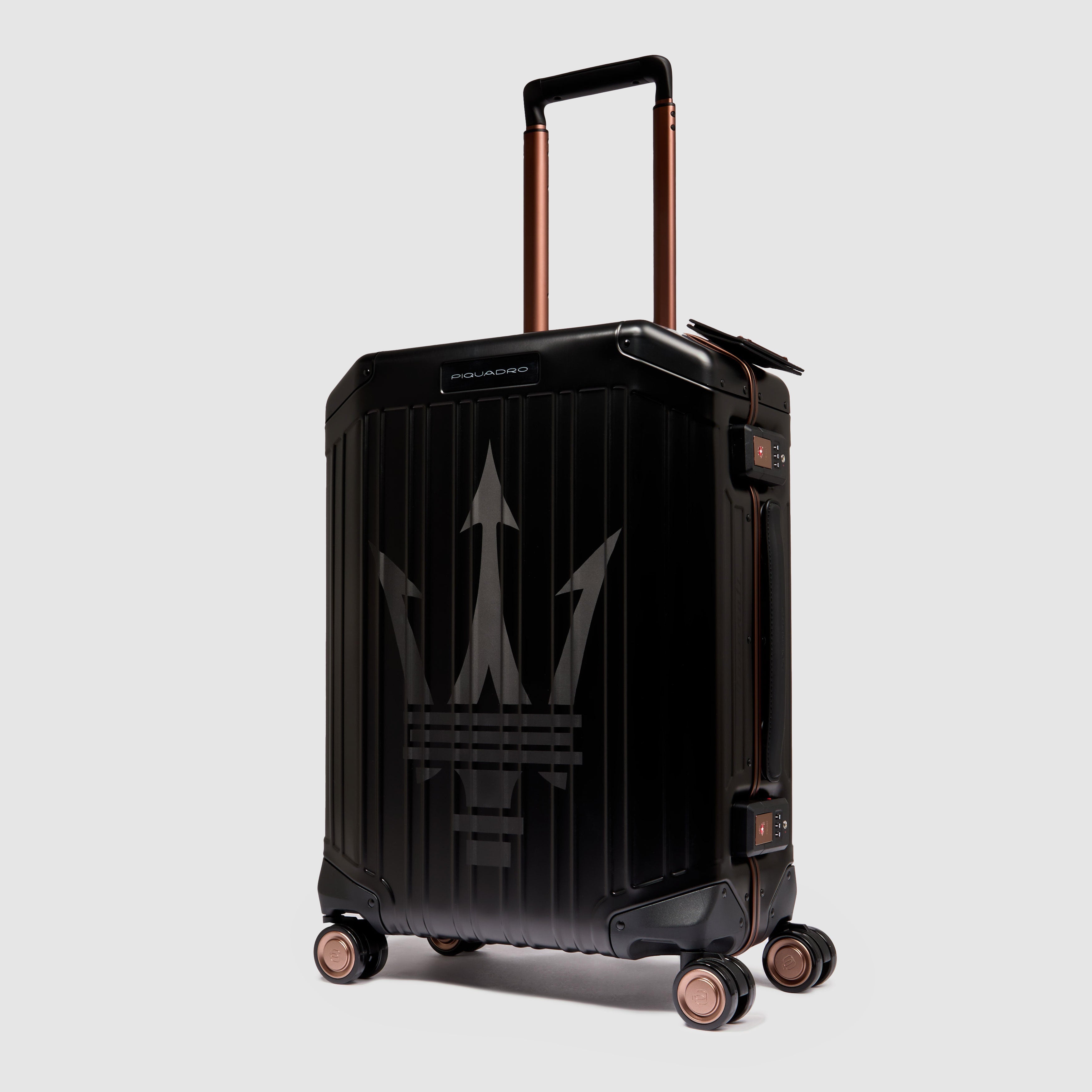 Piquadro PQ-Light Kabinentrolley Maserati Alu schwarz