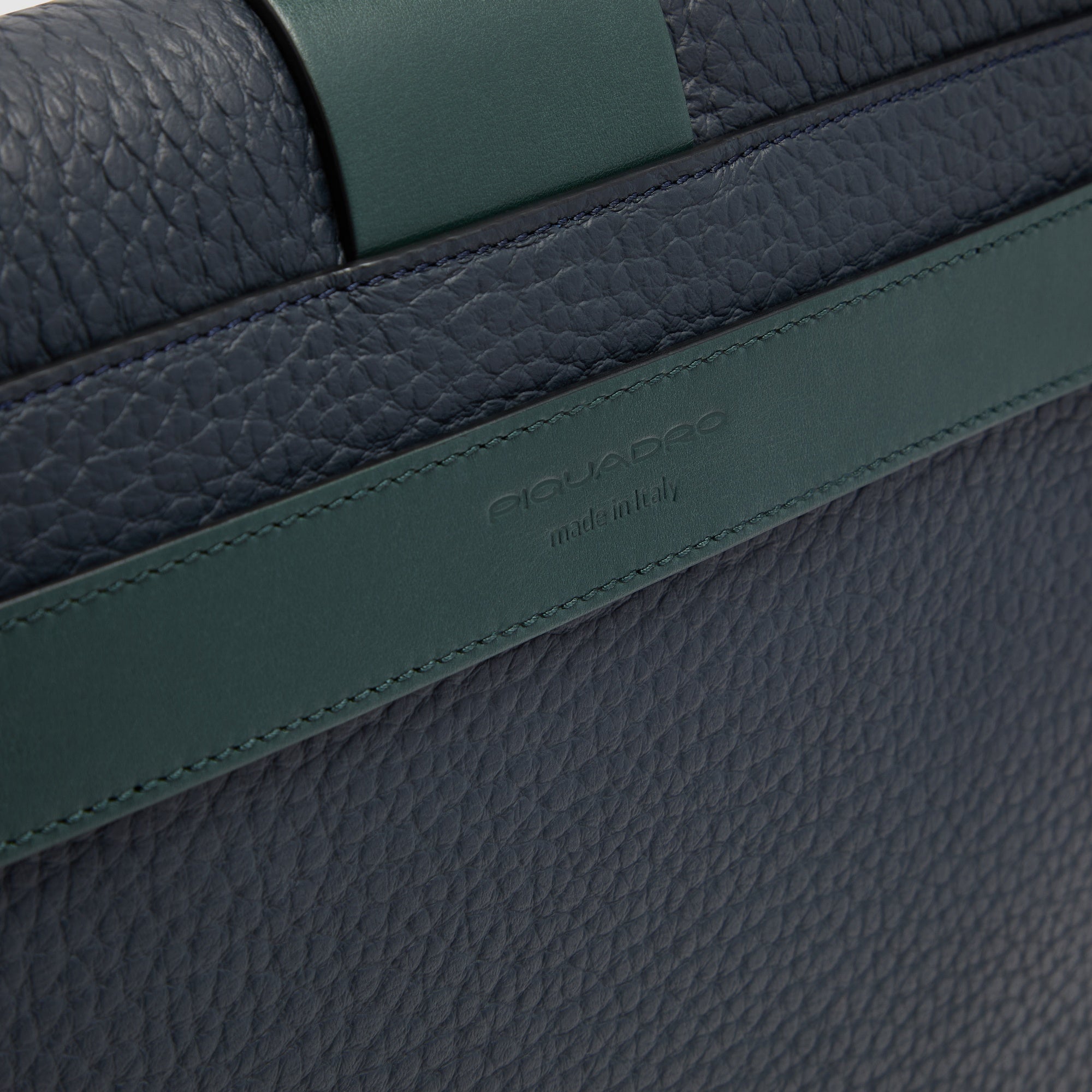 Piquadro Black Square Pochette Herren Leder Schwarz iPad 13