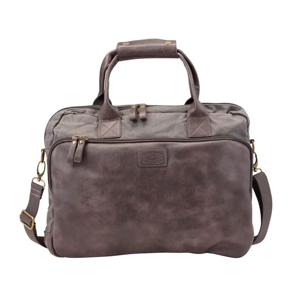 Lightpak Laptoptaschen MYSTIFY S Laptoptasche Grau-Braun 15 Zoll
