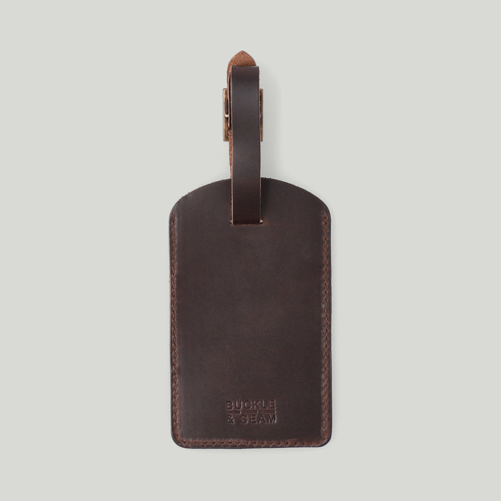Buckle & Seam Safar Kofferanhänger Leder mit Kartenfach