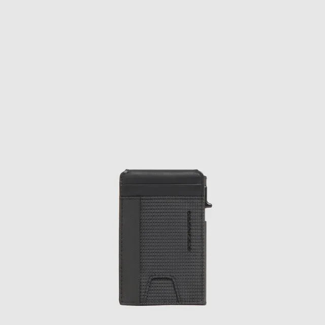 Piquadro Black Square Kartenetui Herren Automatik Leder