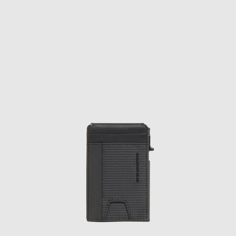 Piquadro Black Square Kartenetui Herren Automatik Leder