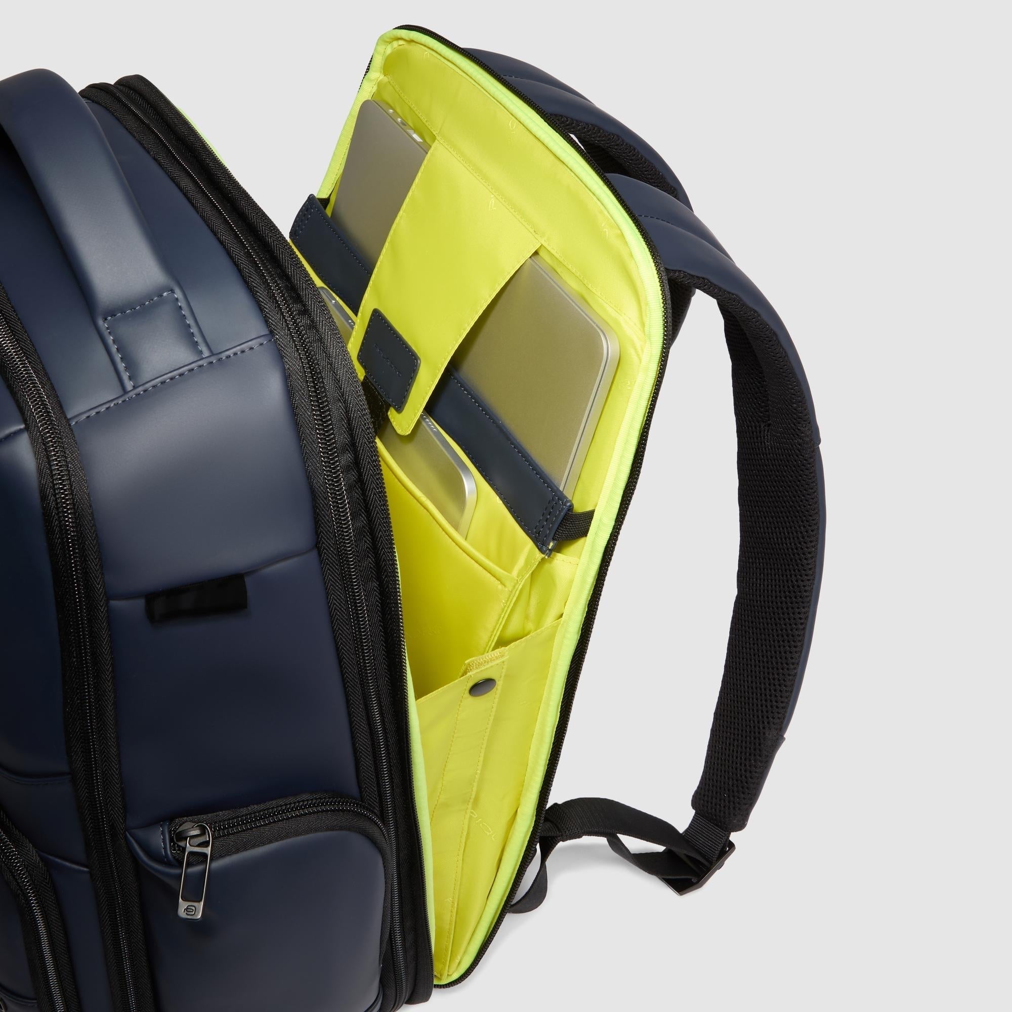 Piquadro Corner 2.0 Laptop Rucksack wasserfest Schwarz