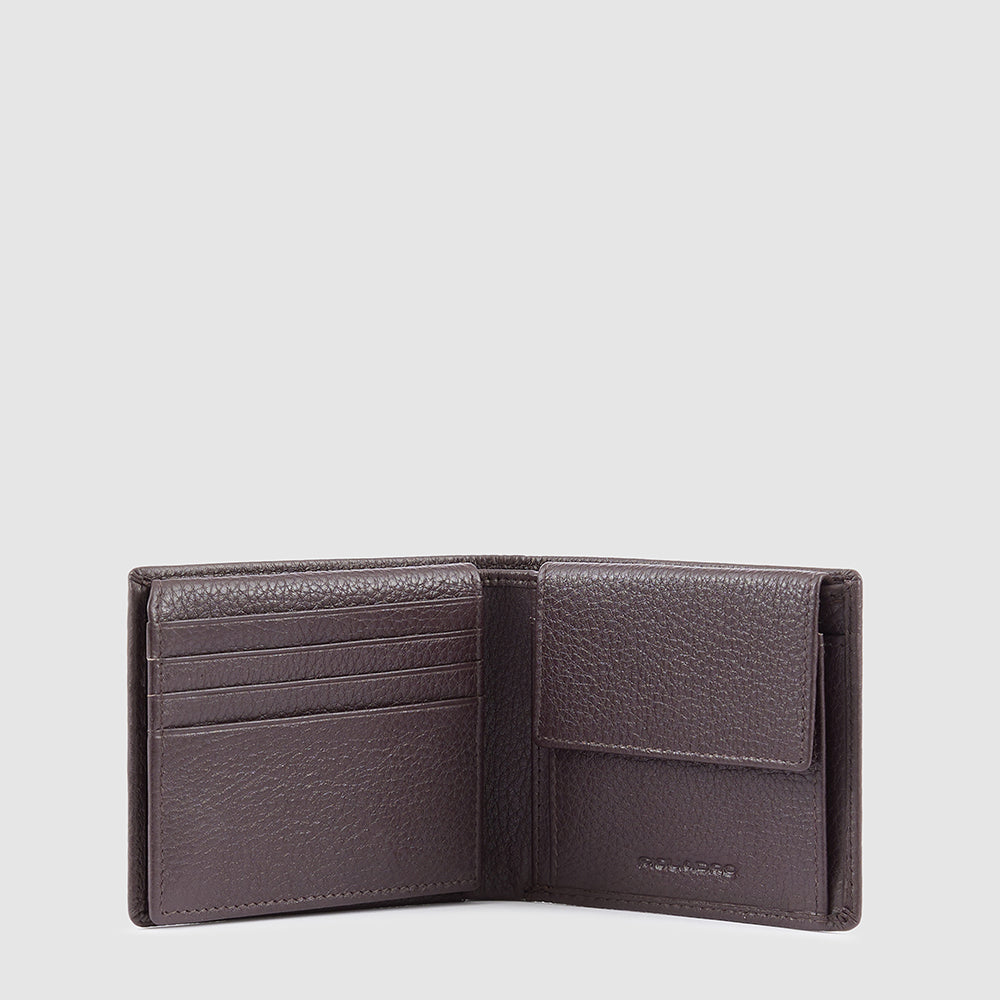 Piquadro Blue Square Geldbörse Herren Leder RFID Blau