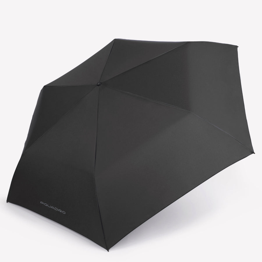 Piquadro Corner 2.0 Regenschirm Automatik windfest Schwarz