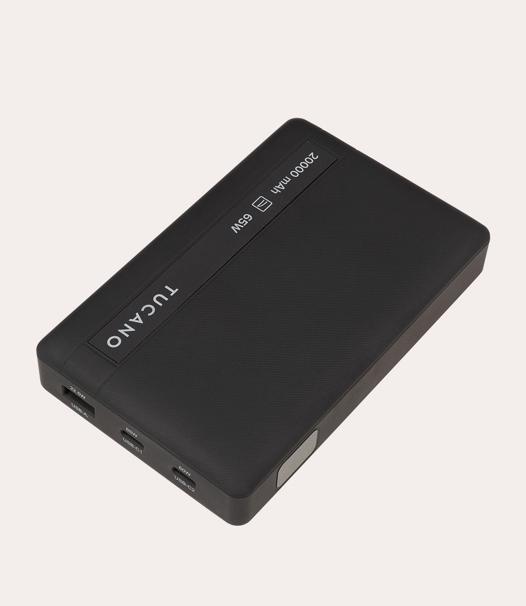 Tucano Powerbank 65W 20000mAh Laptop USB-C Schwarz