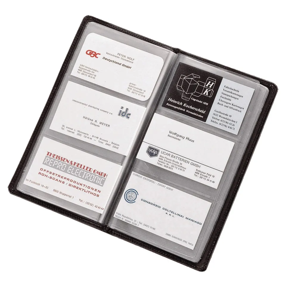 Lightpak Visitenkartenalbum schwarz für 120 Karten