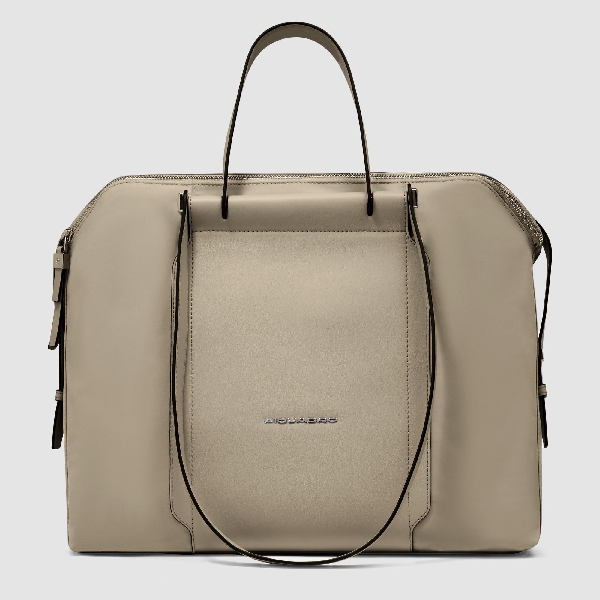Piquadro Patricia Shopper Laptoptasche 14 Zoll schwarz Leder