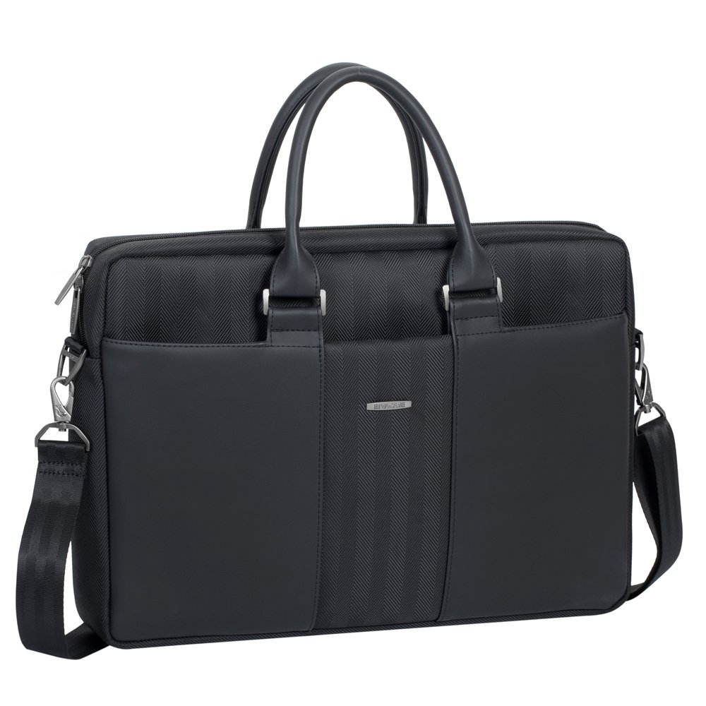 RIVACASE Prater 8135 Laptoptasche 15,6 Zoll Schwarz Slim