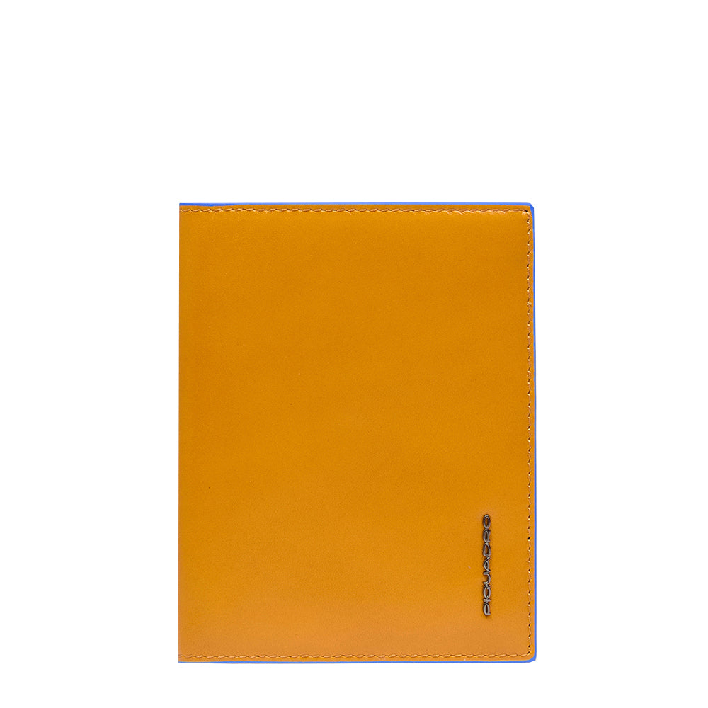 Piquadro Blue Square Reisepass-Hülle schwarz Leder RFID