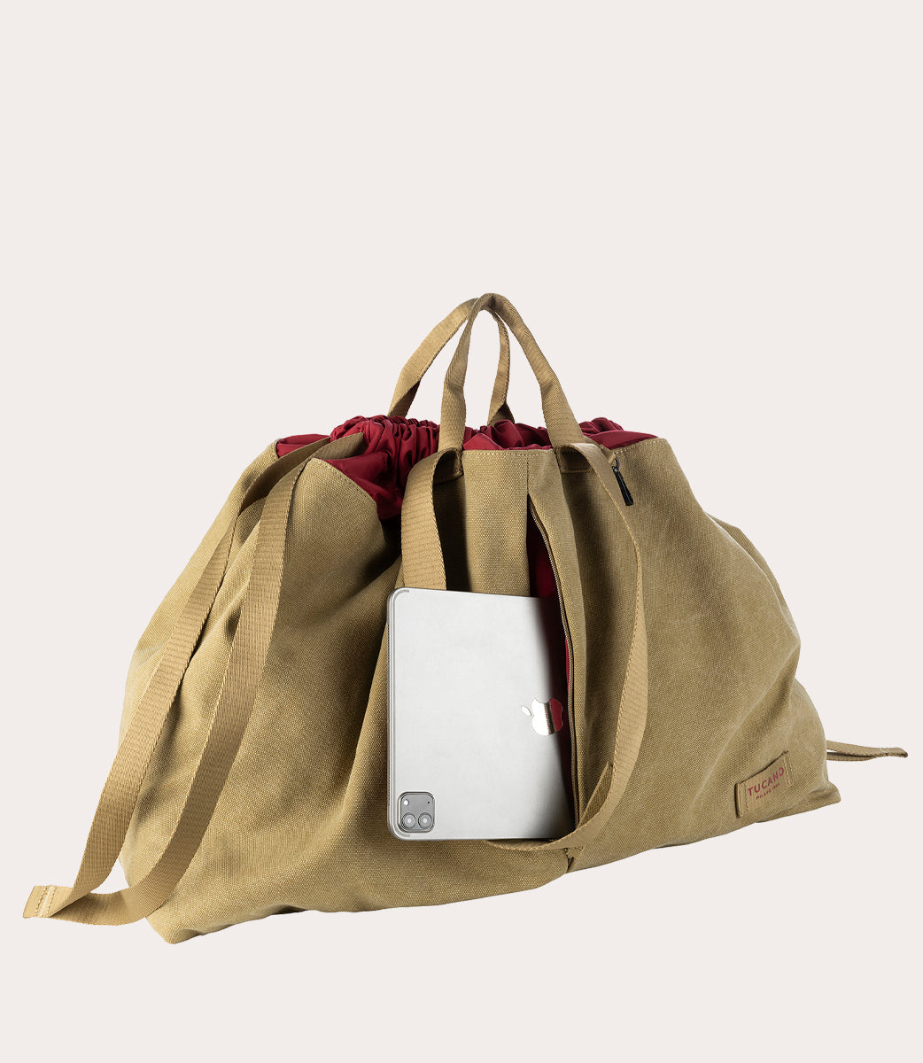 Tucano Carry Shopper Large Weekender Beige 43 L Canvas