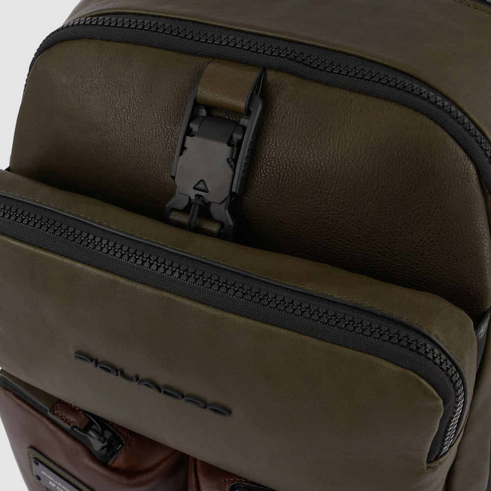 Piquadro Connequ Laptop-Rucksack 14 Zoll Schwarz RFID