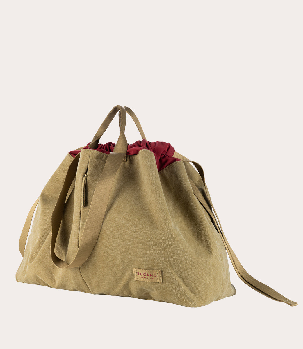 Tucano Carry Shopper Large Weekender Beige 43 L Canvas