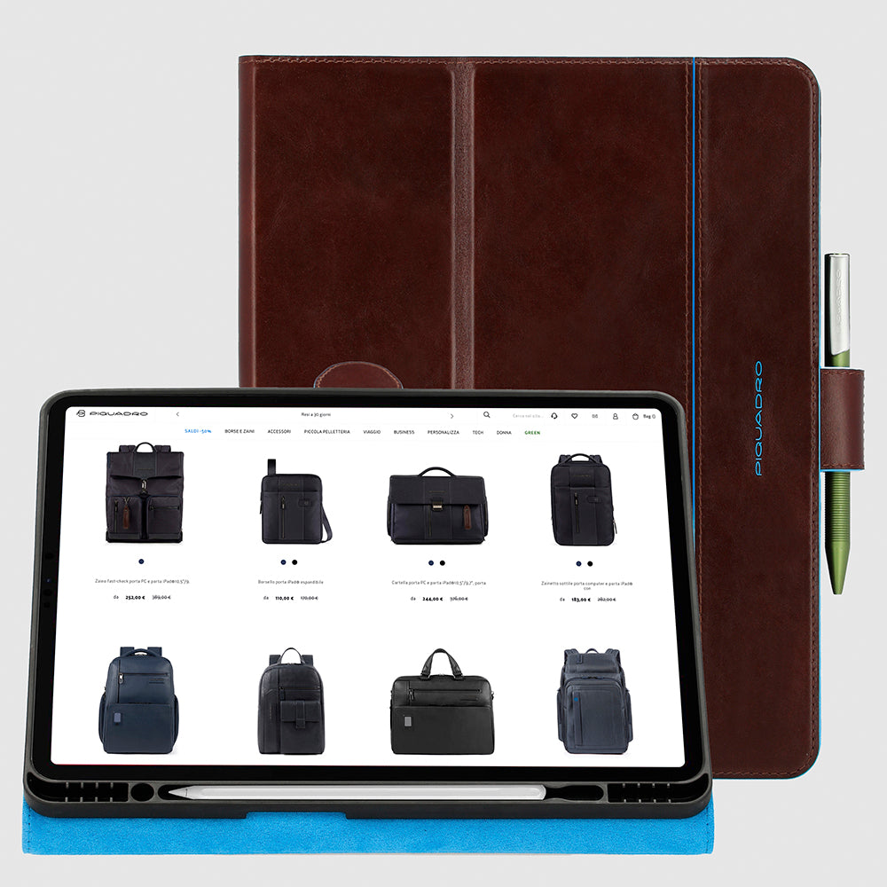 Piquadro Connequ iPad Pro 13 Hülle MO Leder Folio