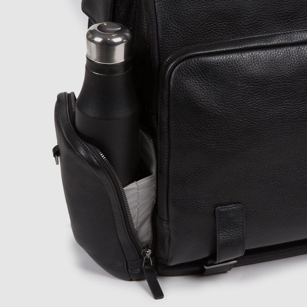 Piquadro Rover Rucksack 15,6 Zoll Schwarz Fast-Check RFID