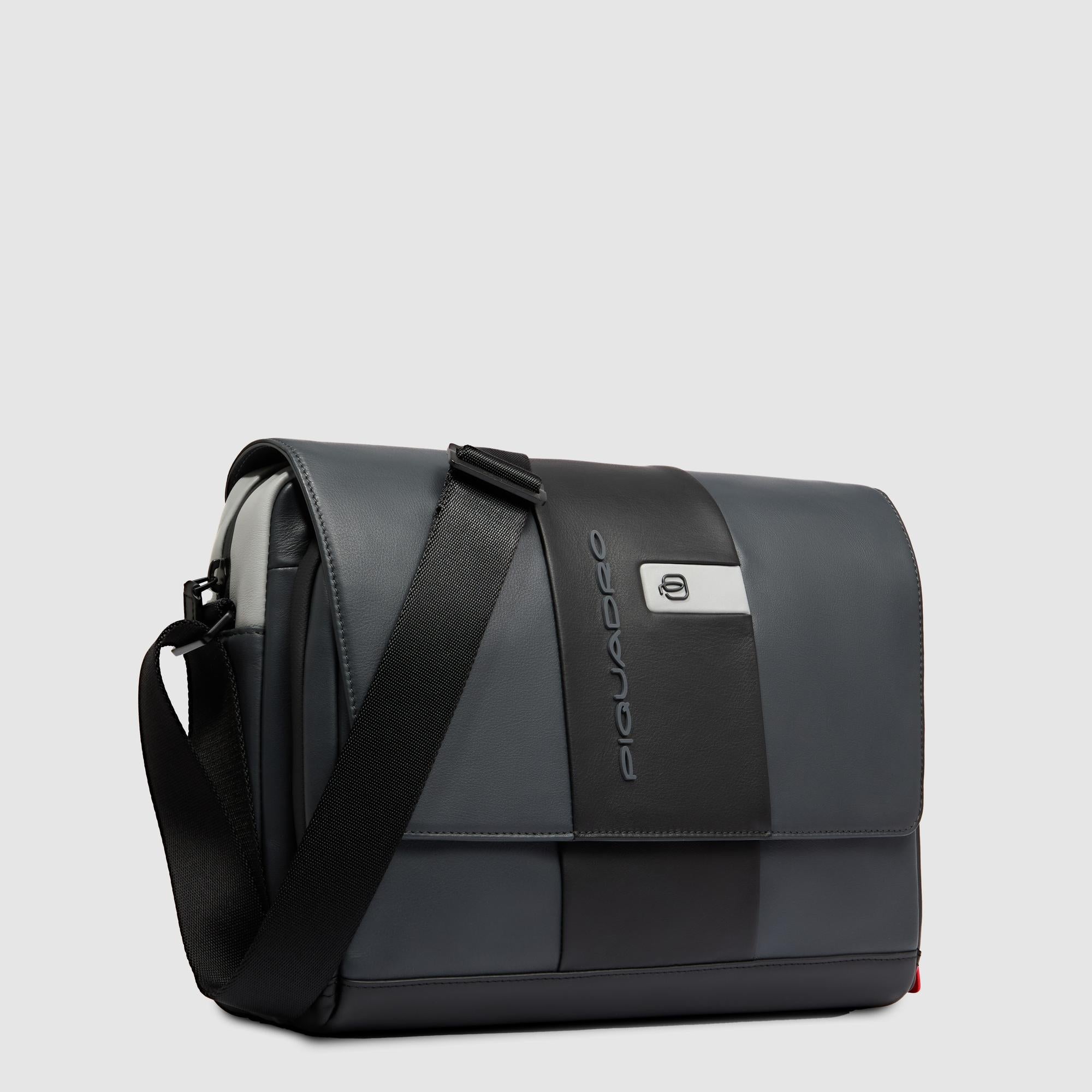 Piquadro Brief MESSENGER Umhängetasche 14 Zoll Schwarz