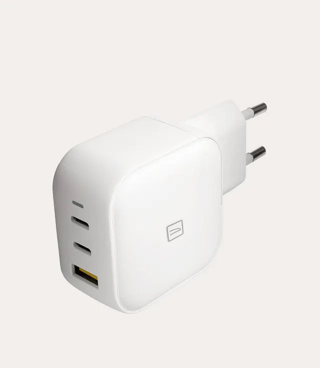 Tucano Chargers 65W USB GaN Ladegerät Weiß 3-Port PD