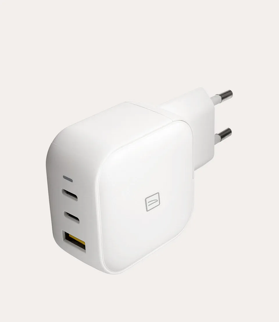 Tucano Chargers 65W USB GaN Ladegerät Weiß 3-Port PD