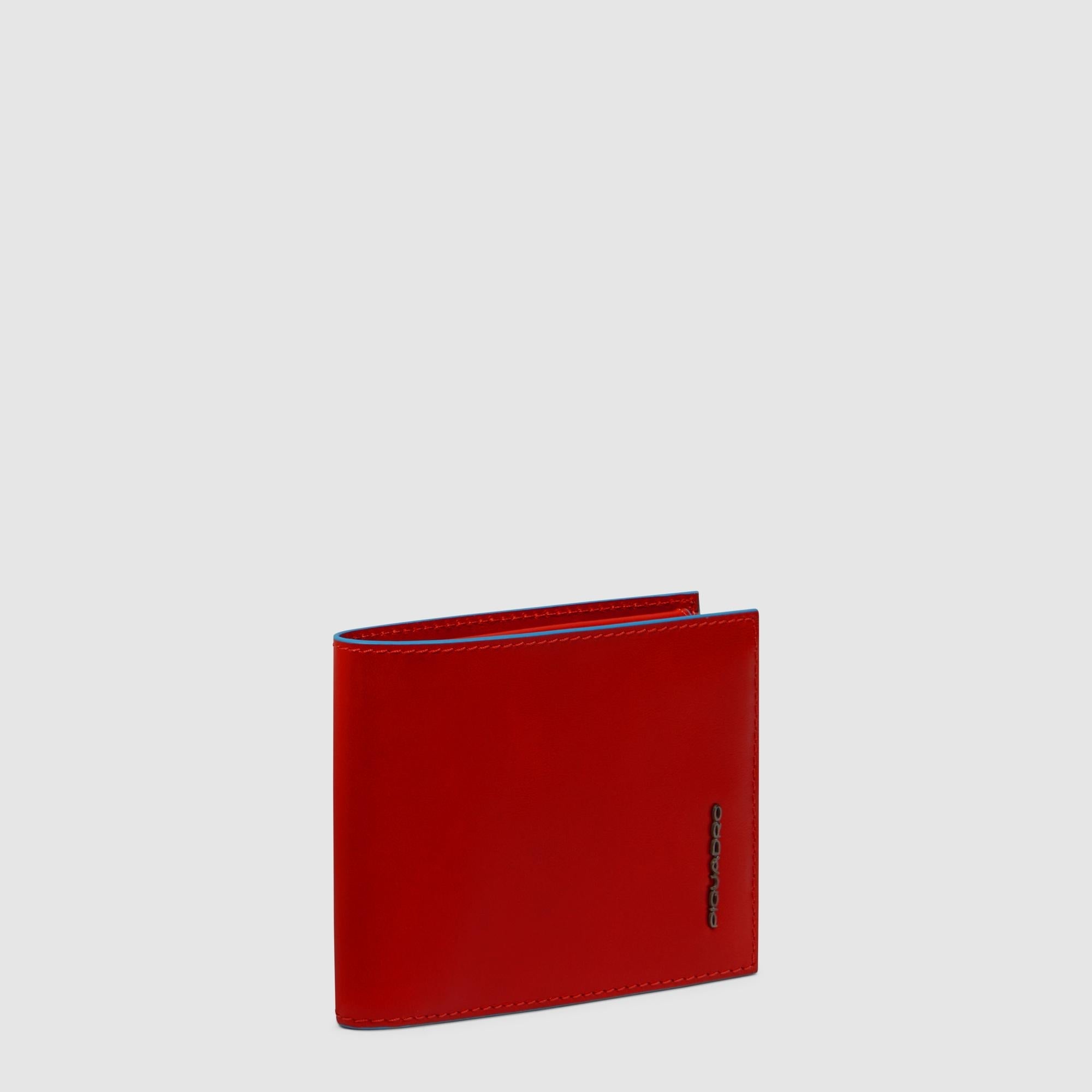 Piquadro Blue Square Herren Geldbörse Leder mit Münzfach RFID