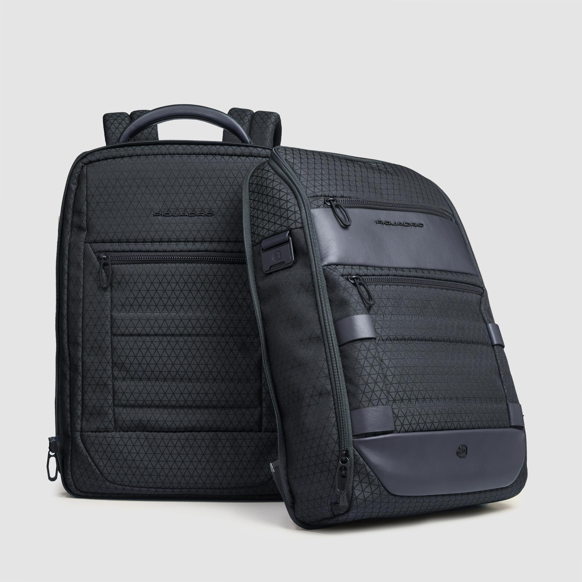 Piquadro Rover Rucksack 15,6 Zoll modular Grau Laptop