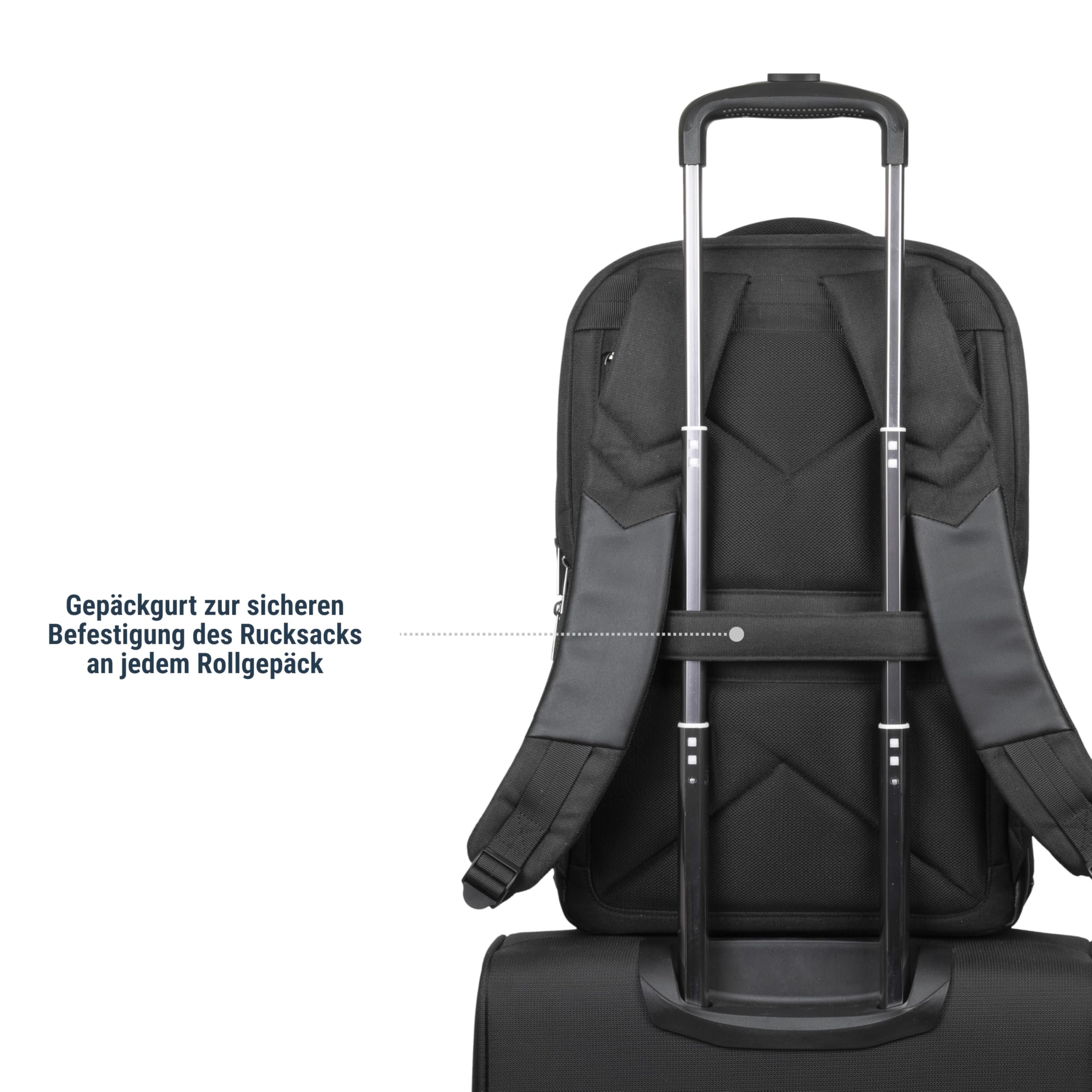 RIVACASE Tegel 17,3 Zoll Laptop Rucksack Schwarz RPET