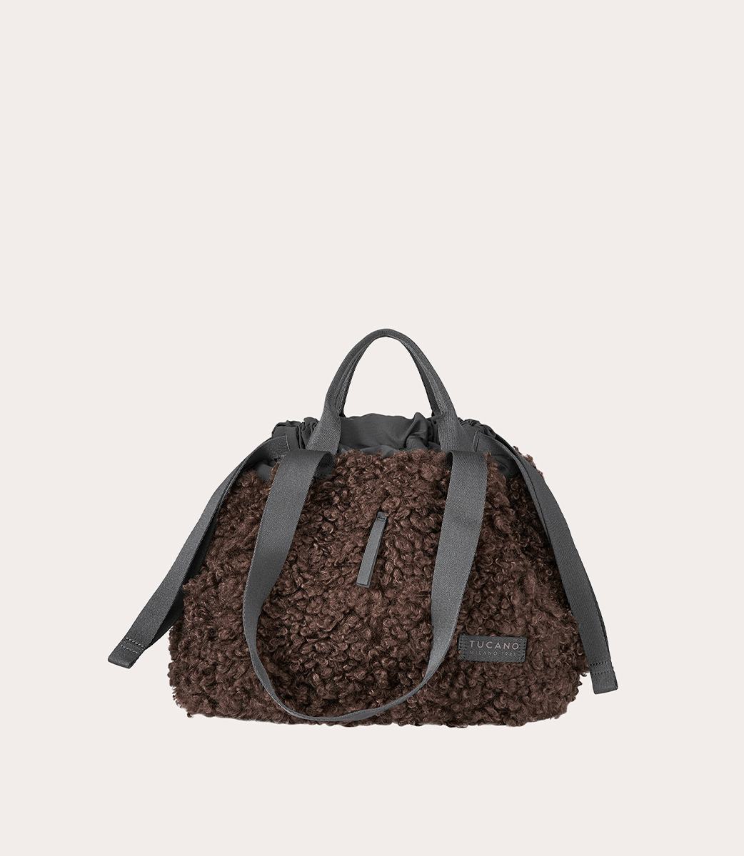 Tucano Carry Sheep Small Shopper Weiß Kunstfell