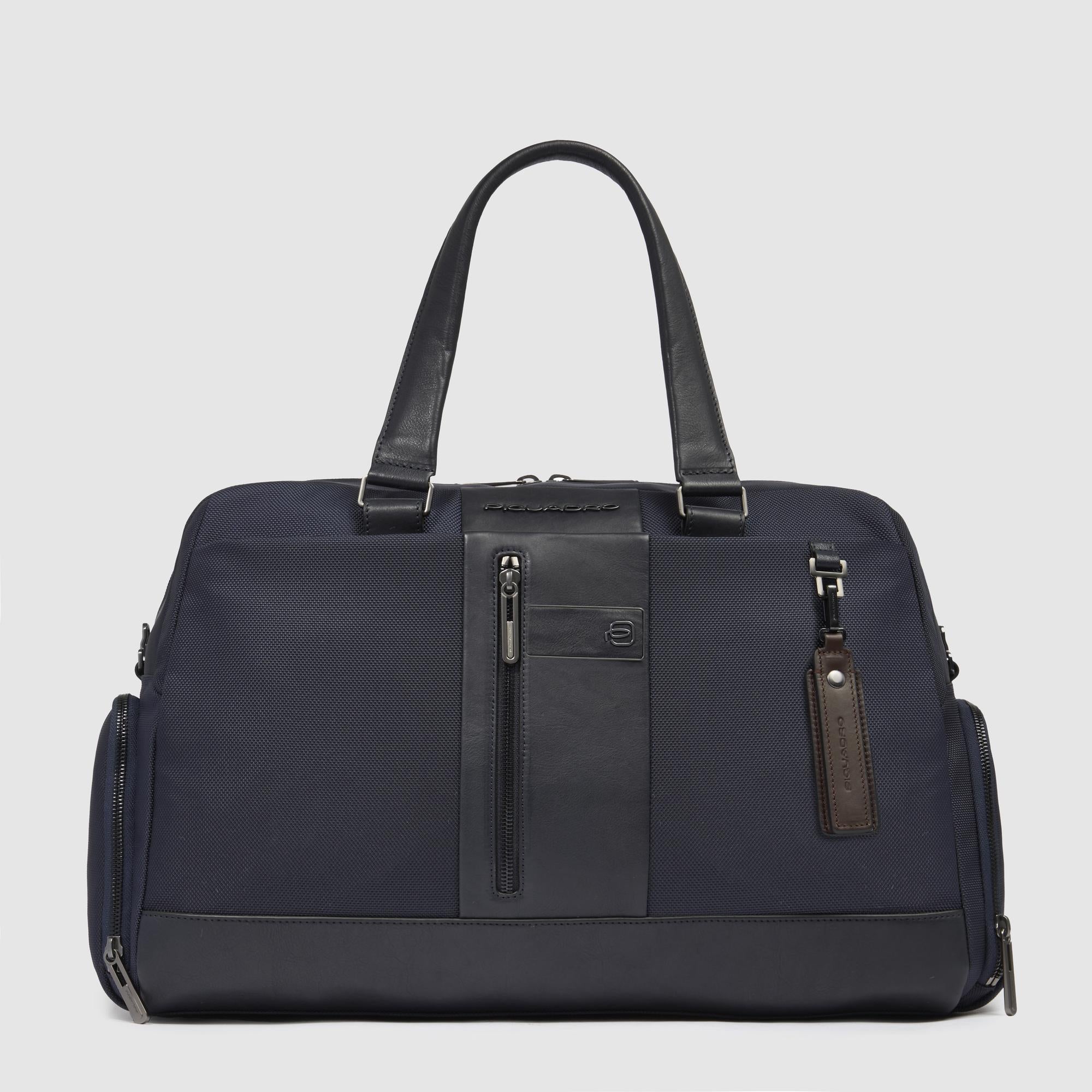 Piquadro Corner 2.0 Borsone Reisetasche blau Recycling-Stoff