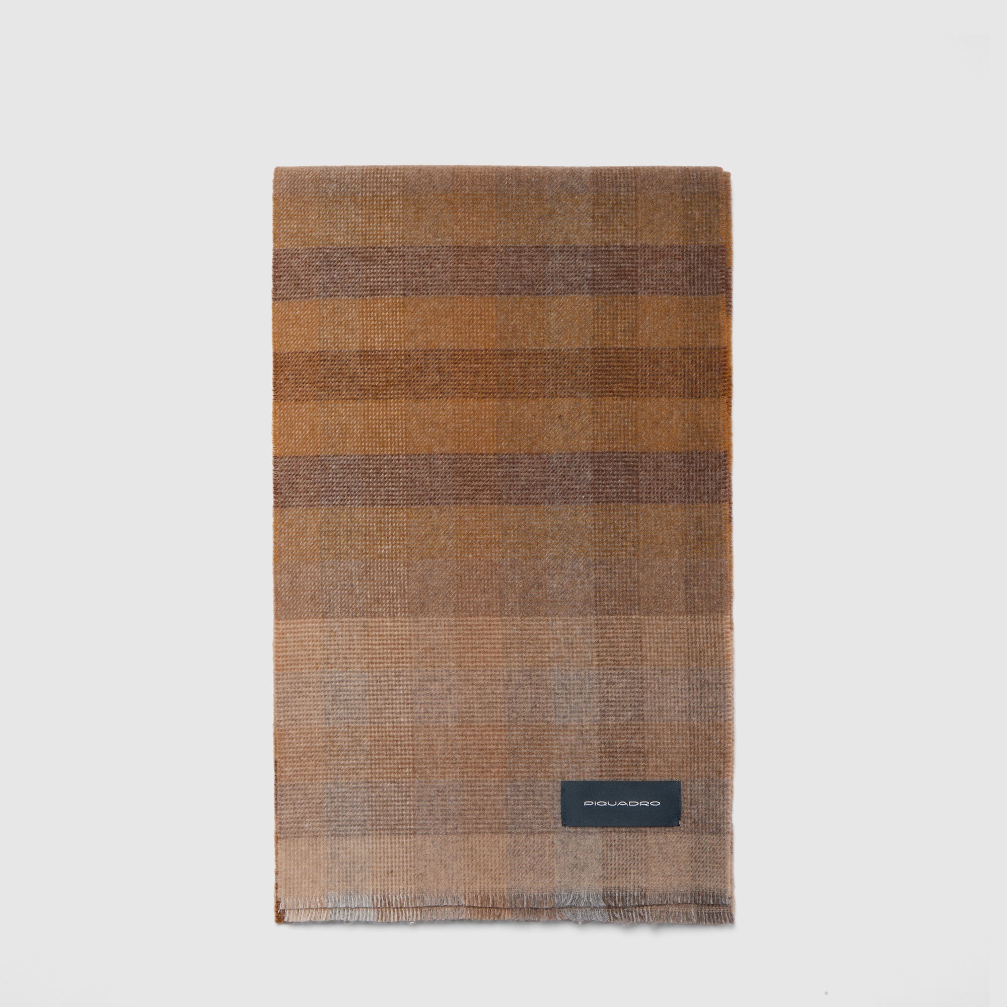 Piquadro Urban Schal Merinowolle 100% Blau Mohair-Effekt