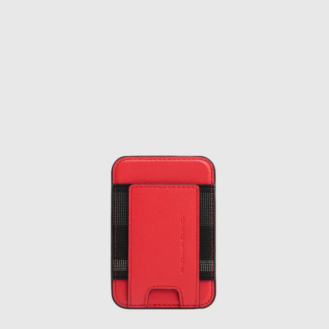 Piquadro BagMotic Kartenetui MagSafe Leder Blau