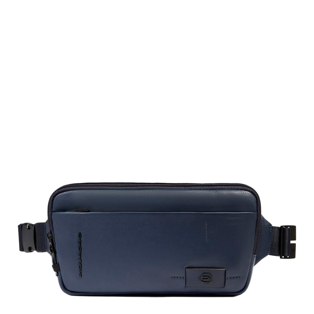 Piquadro Urban Bauchtasche Leder RFID-Schutz BLU