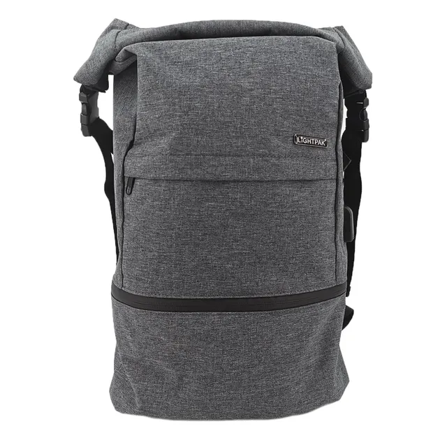 Lightpak Base Rucksack Grau 17 Zoll Polyester USB