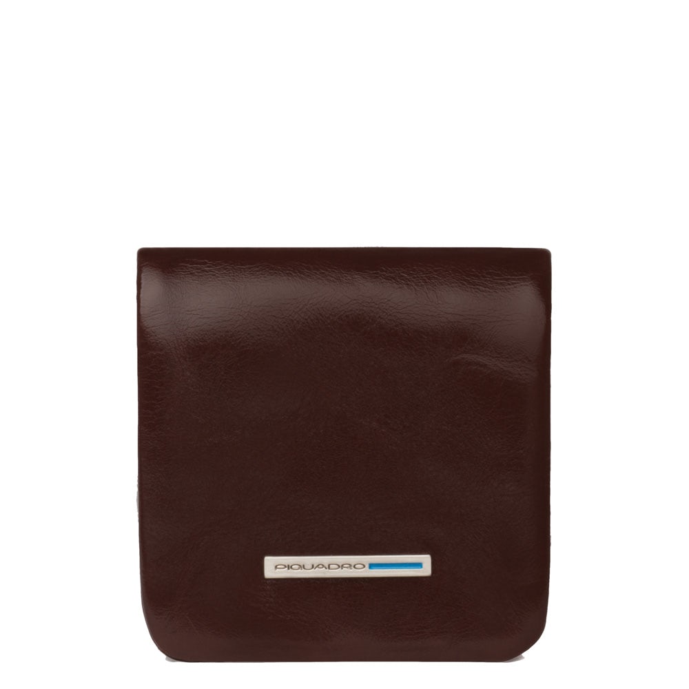 Piquadro Blue Square Portamonete Geldbörse Leder schwarz