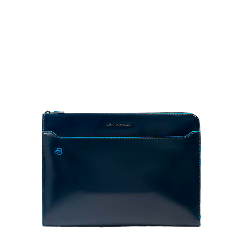 Piquadro Black Square Laptoptasche 13,3 Zoll Leder schwarz