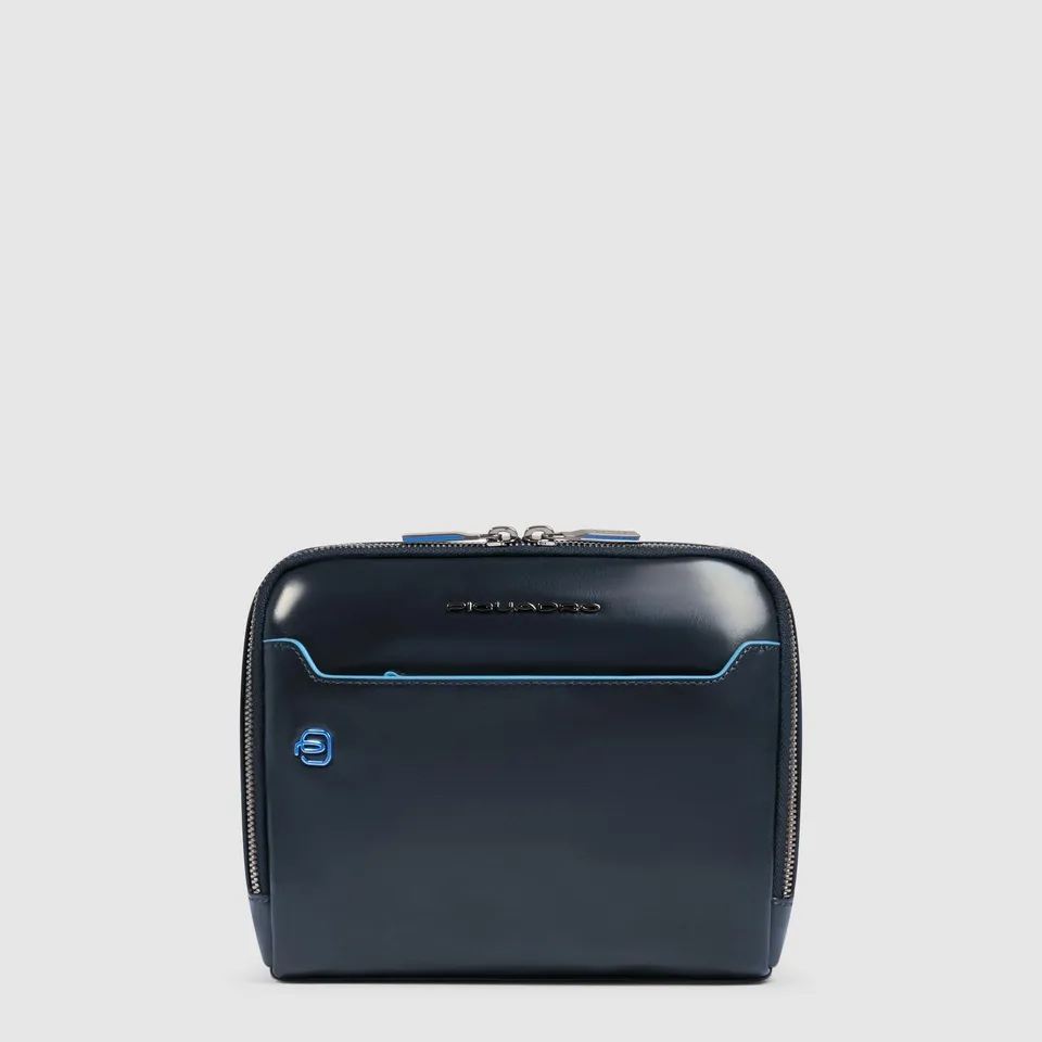 Piquadro Black Square Herren Umhängetasche Leder RFID Grün