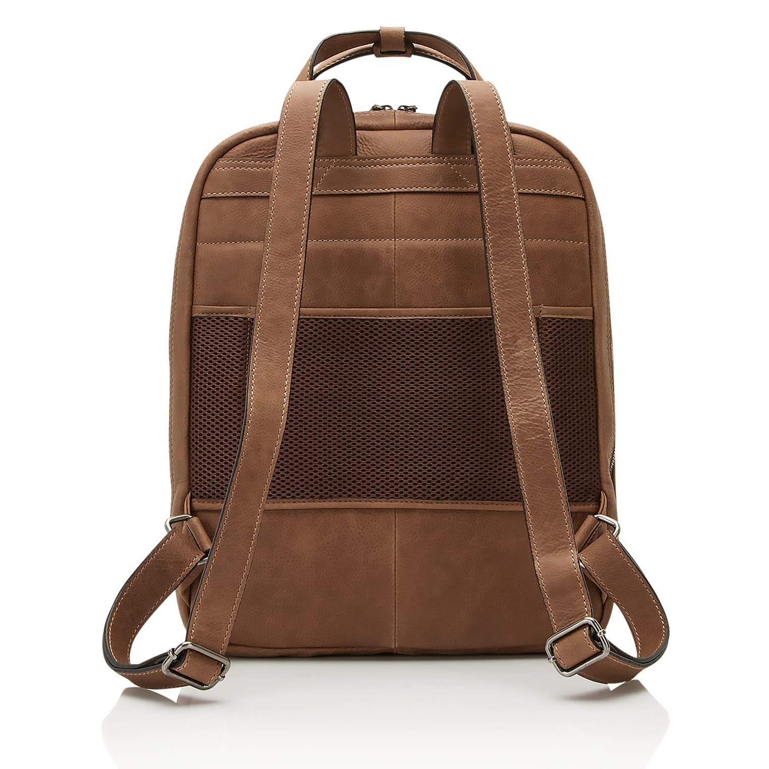 Castelijn & Beerens Firenze Laptop-Rucksack 15,6 Zoll Cognac Leder