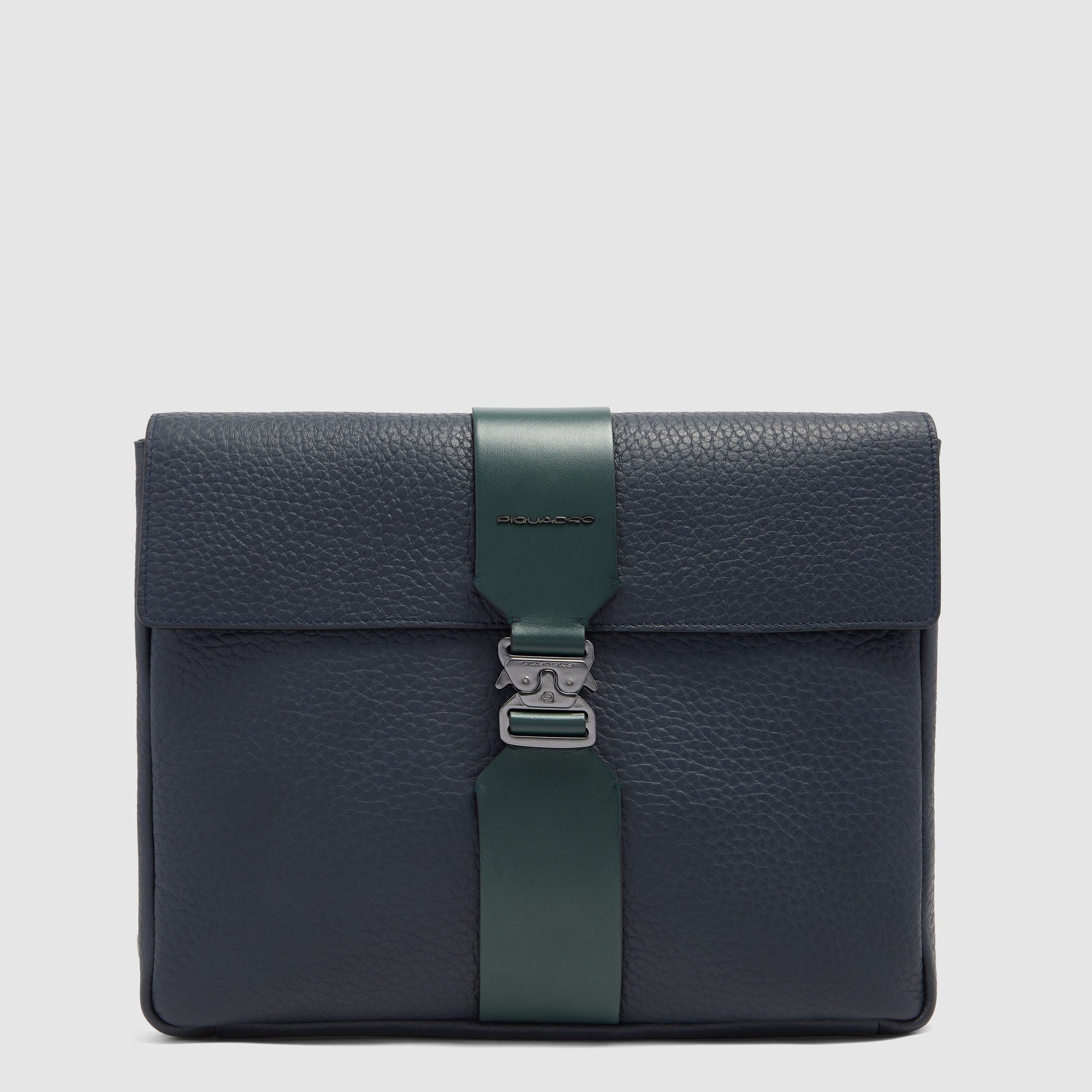 Piquadro Black Square Pochette Herren Leder Schwarz iPad 13