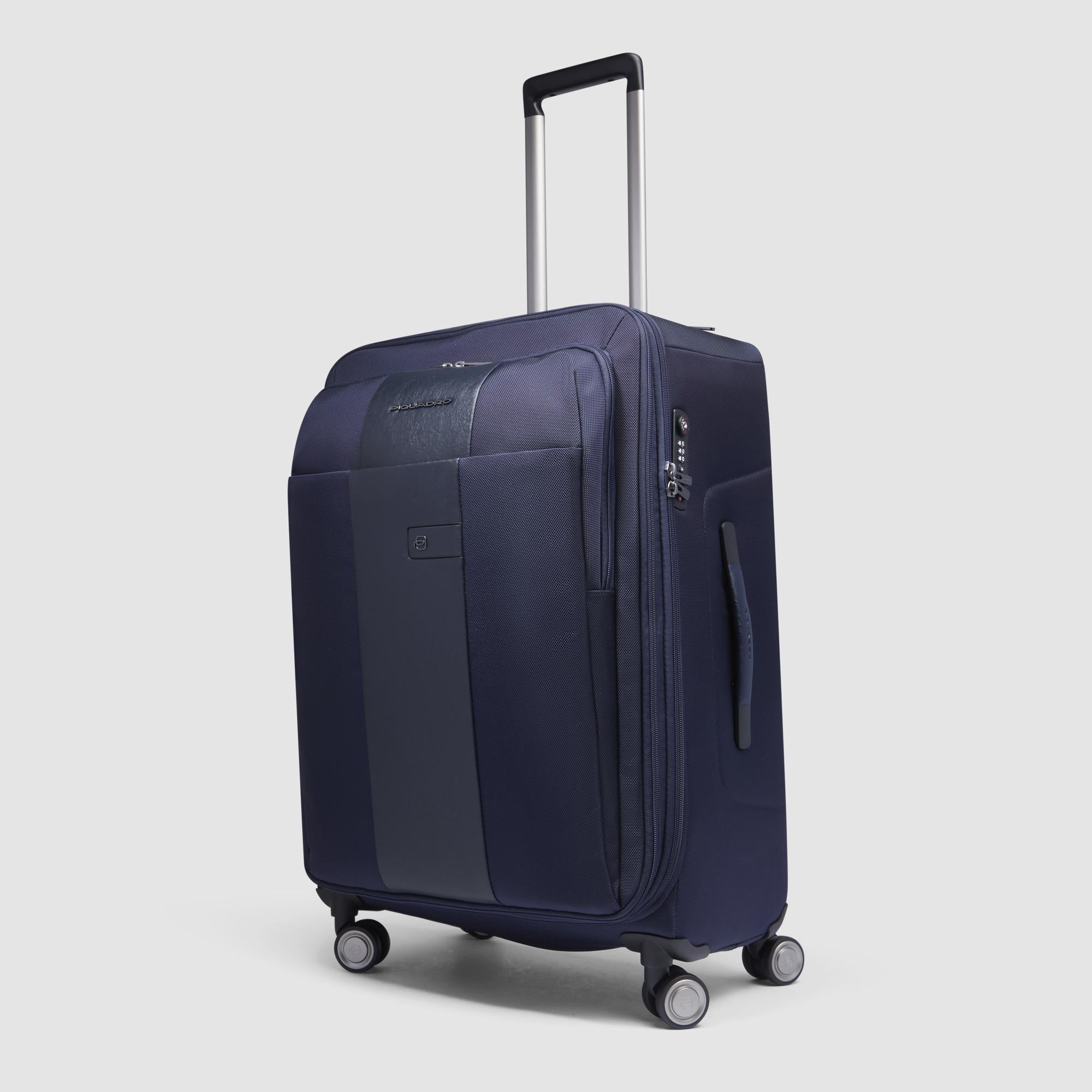 Piquadro PQLM Trolley M 4 Rollen erweiterbar Handgepäck