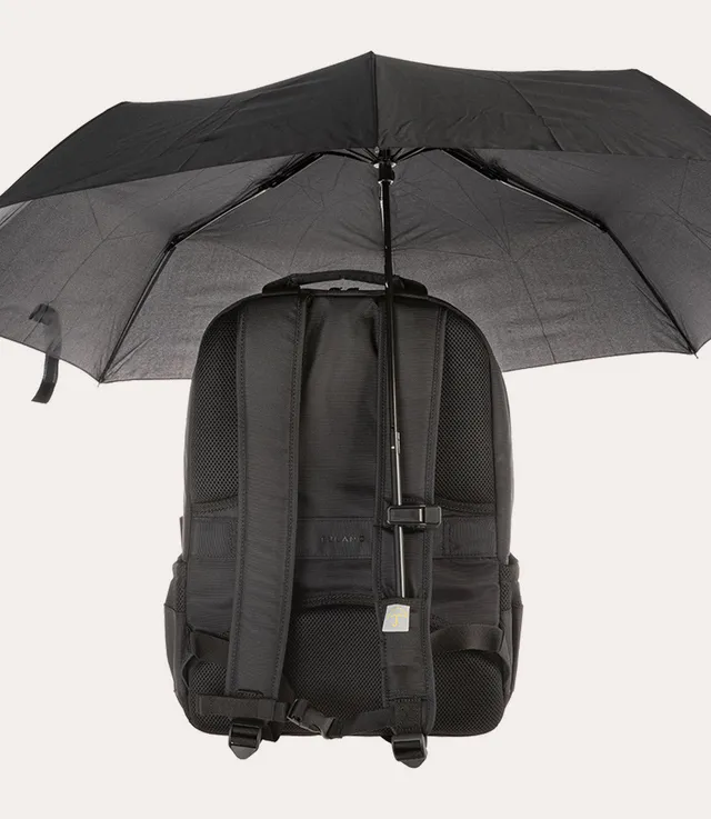 Tucano Zaino Ombrello Rucksack 17 Zoll Schwarz Schirm