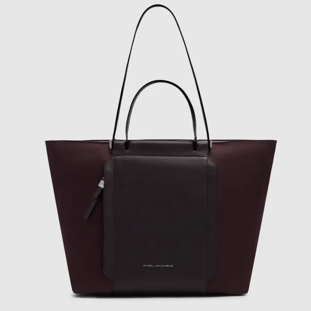Piquadro Patricia Shopper Laptoptasche 14 Zoll Schwarz recycelt