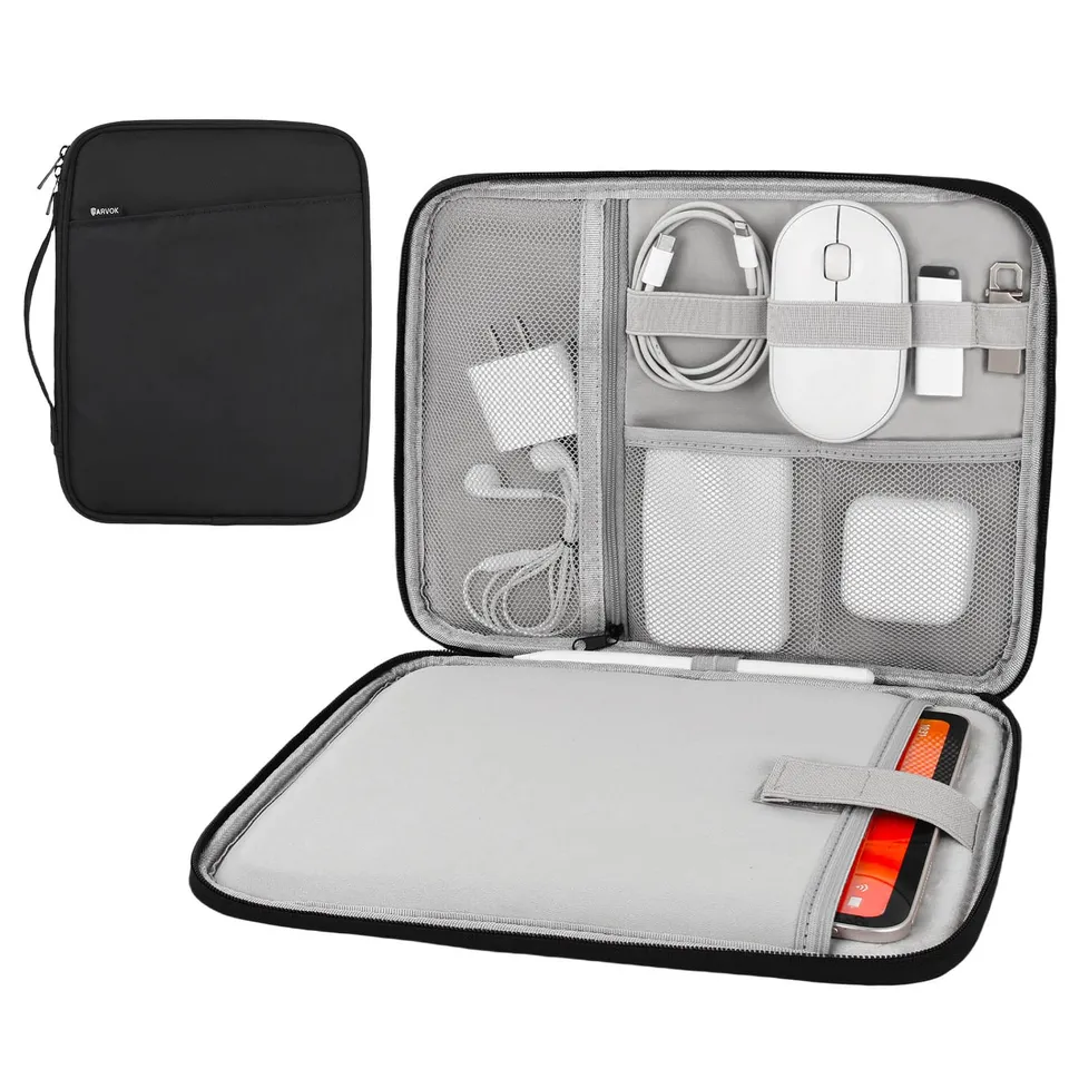 ARVOK Basic Tablet-Tasche 11 Zoll Sleeve mit Griff Schwarz