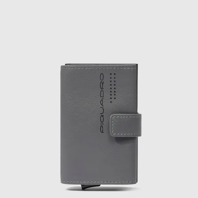Piquadro Black Square PORTCREDIT Kartenetui Schwarz RFID