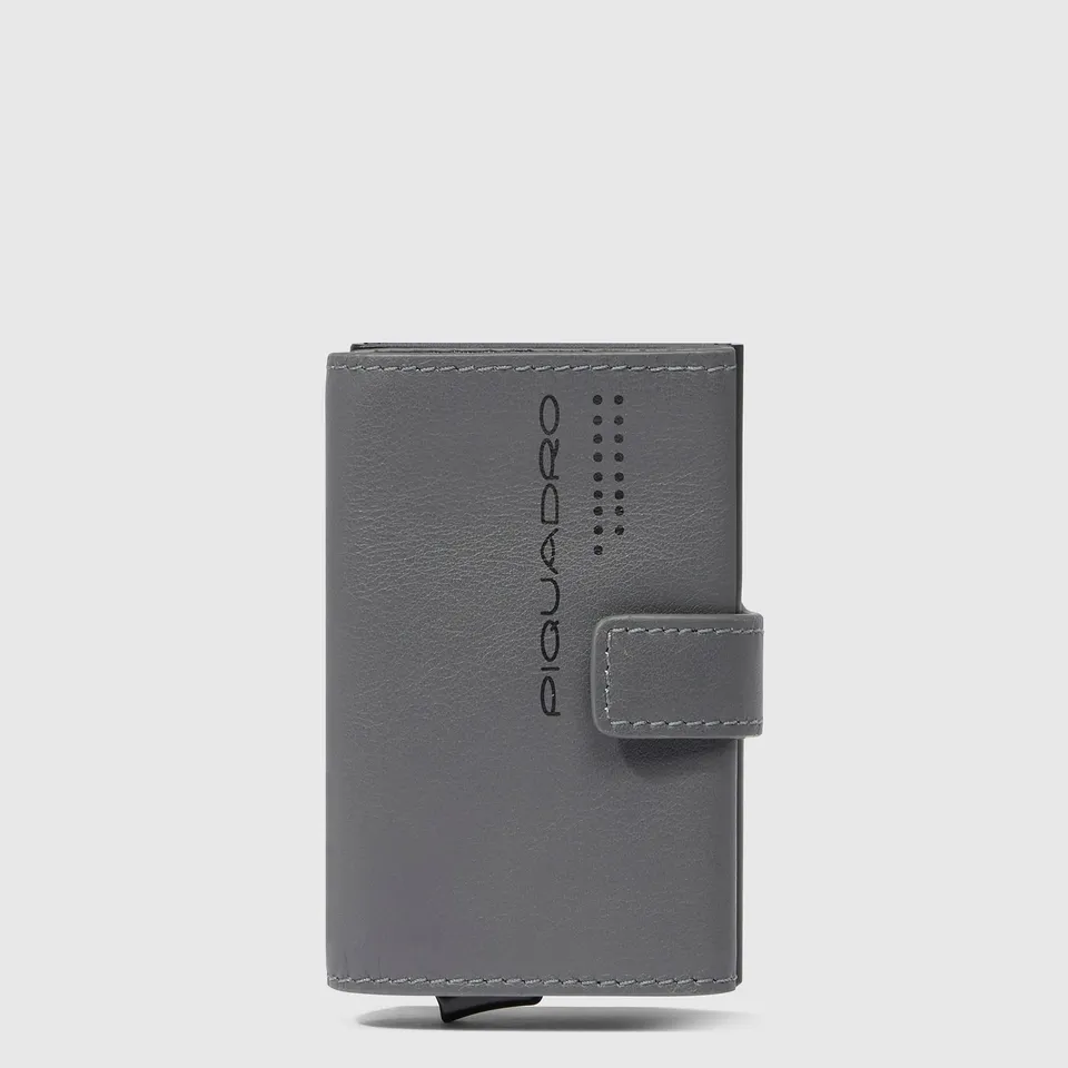 Piquadro Black Square PORTCREDIT Kartenetui Schwarz RFID