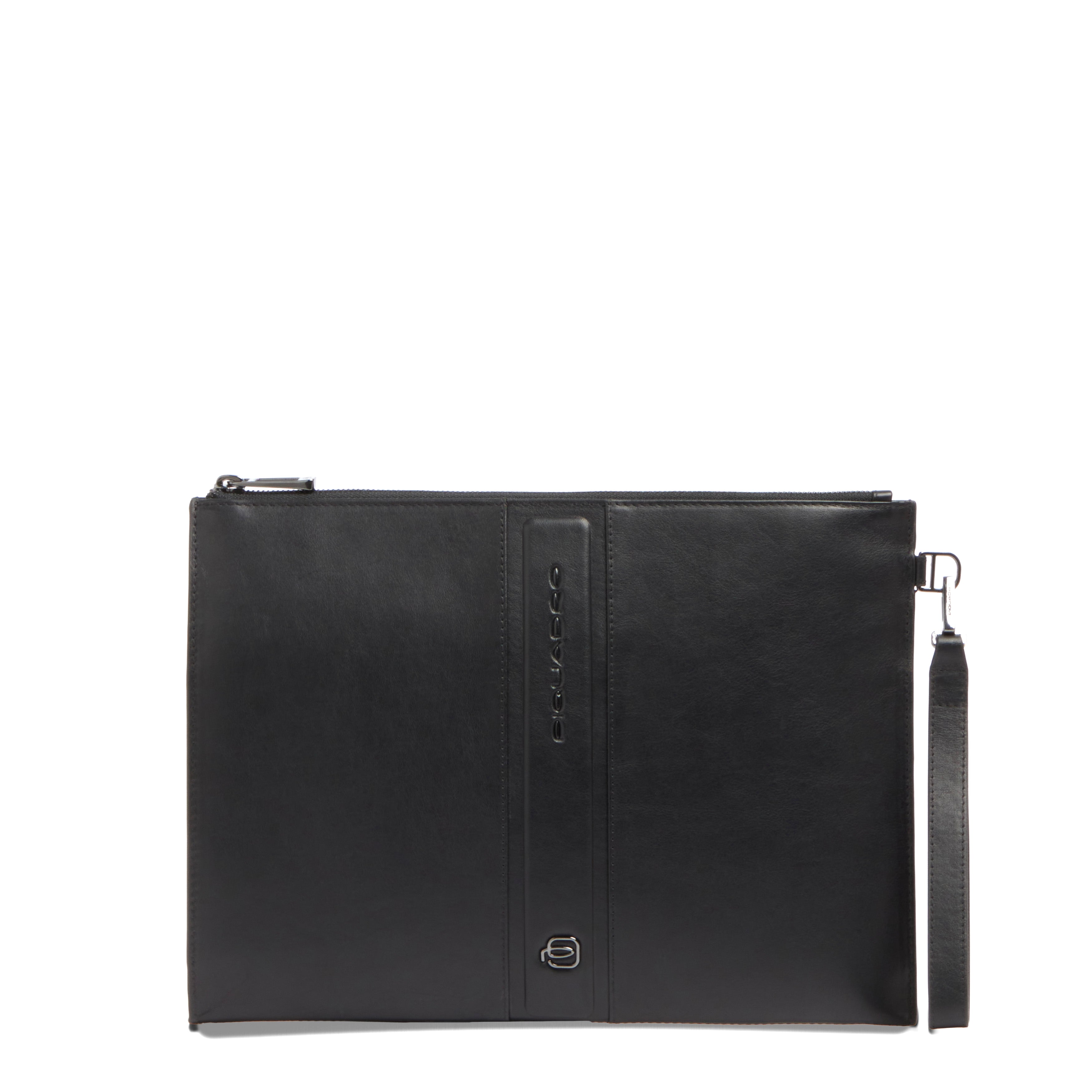 Piquadro Black Square W143 Herren-Pochette Leder Schwarz iPad 11 Zoll