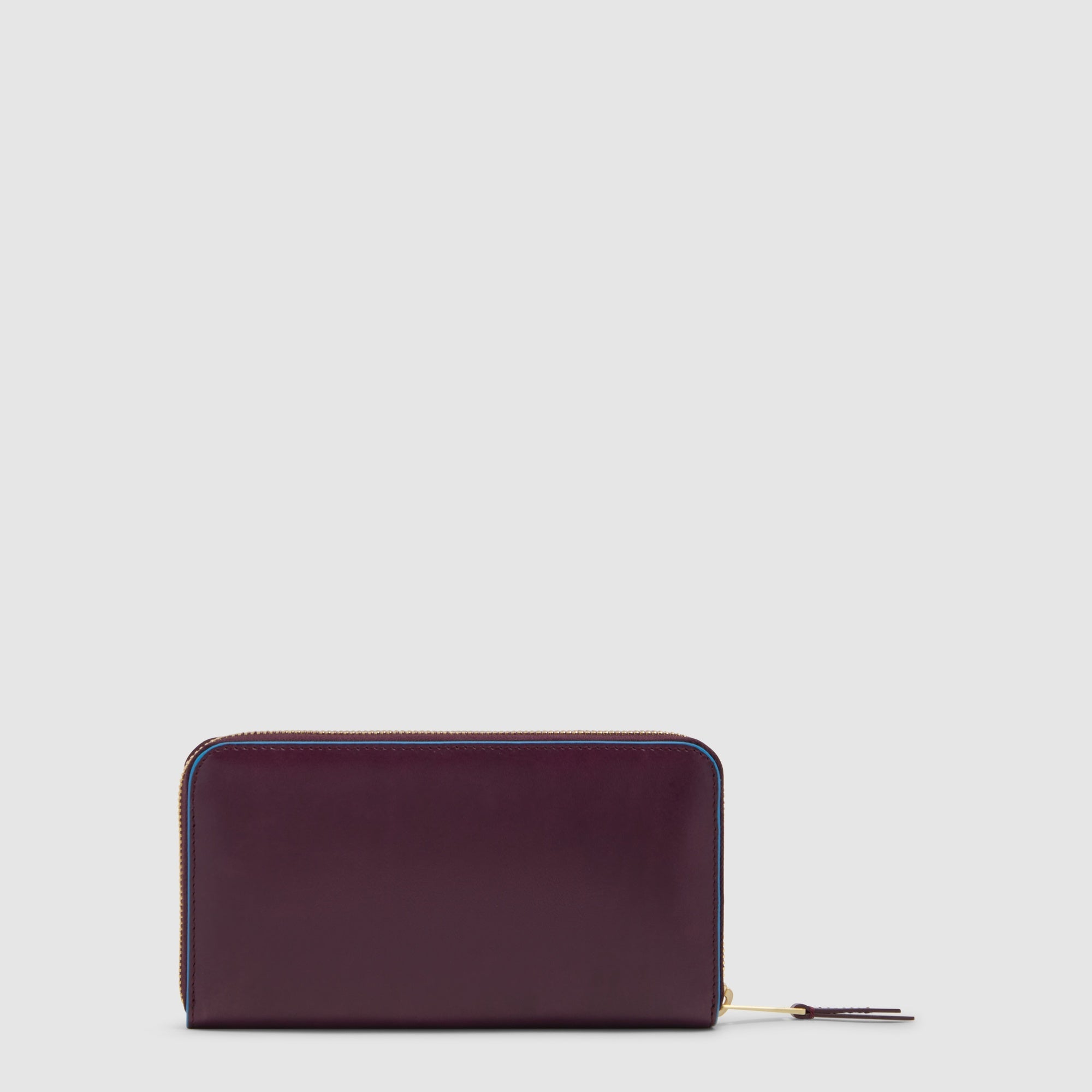 Piquadro Materia Damen-Geldbörse Leder Zip-around Schwarz