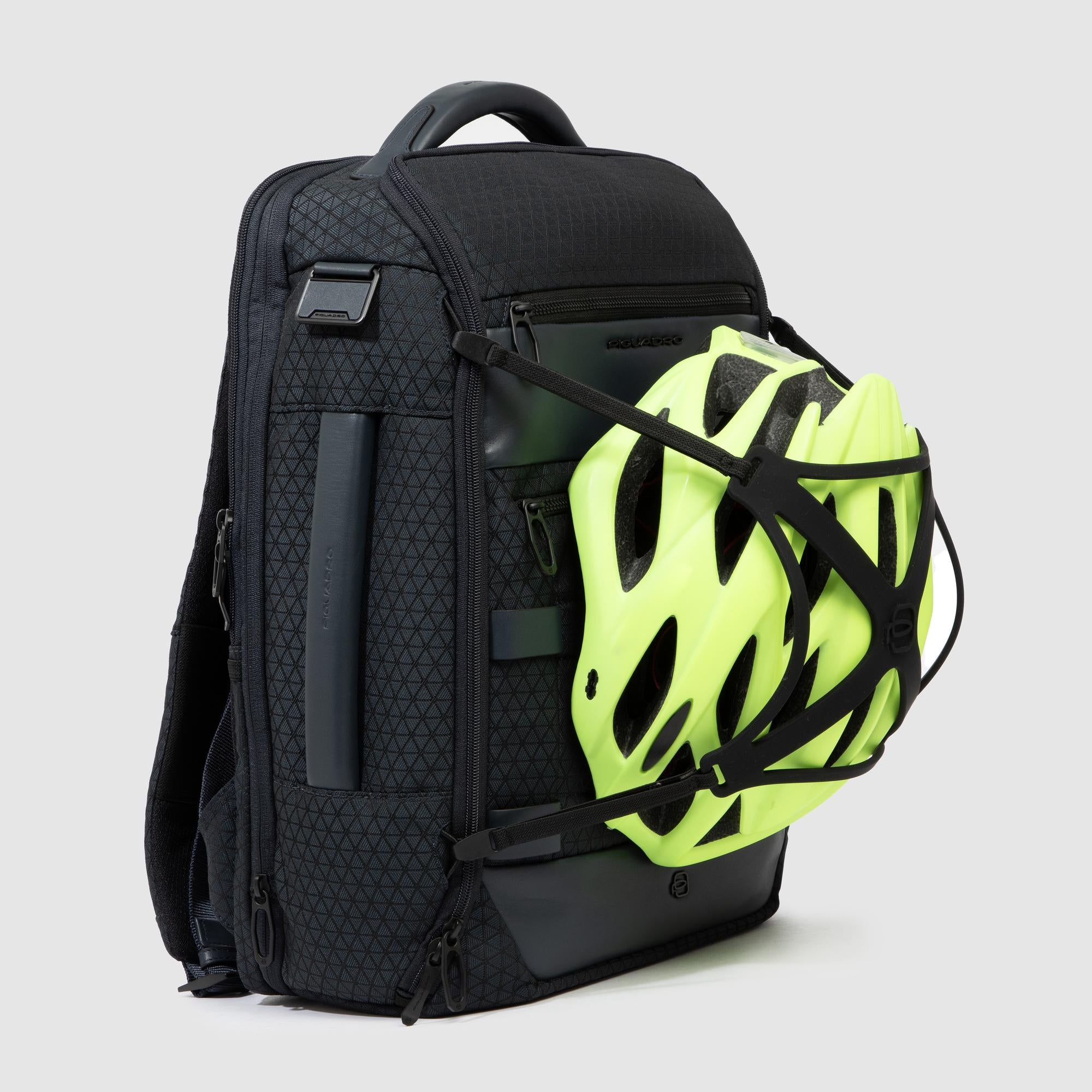 Piquadro Rover Rucksack 17,3 Zoll modular Schwarz