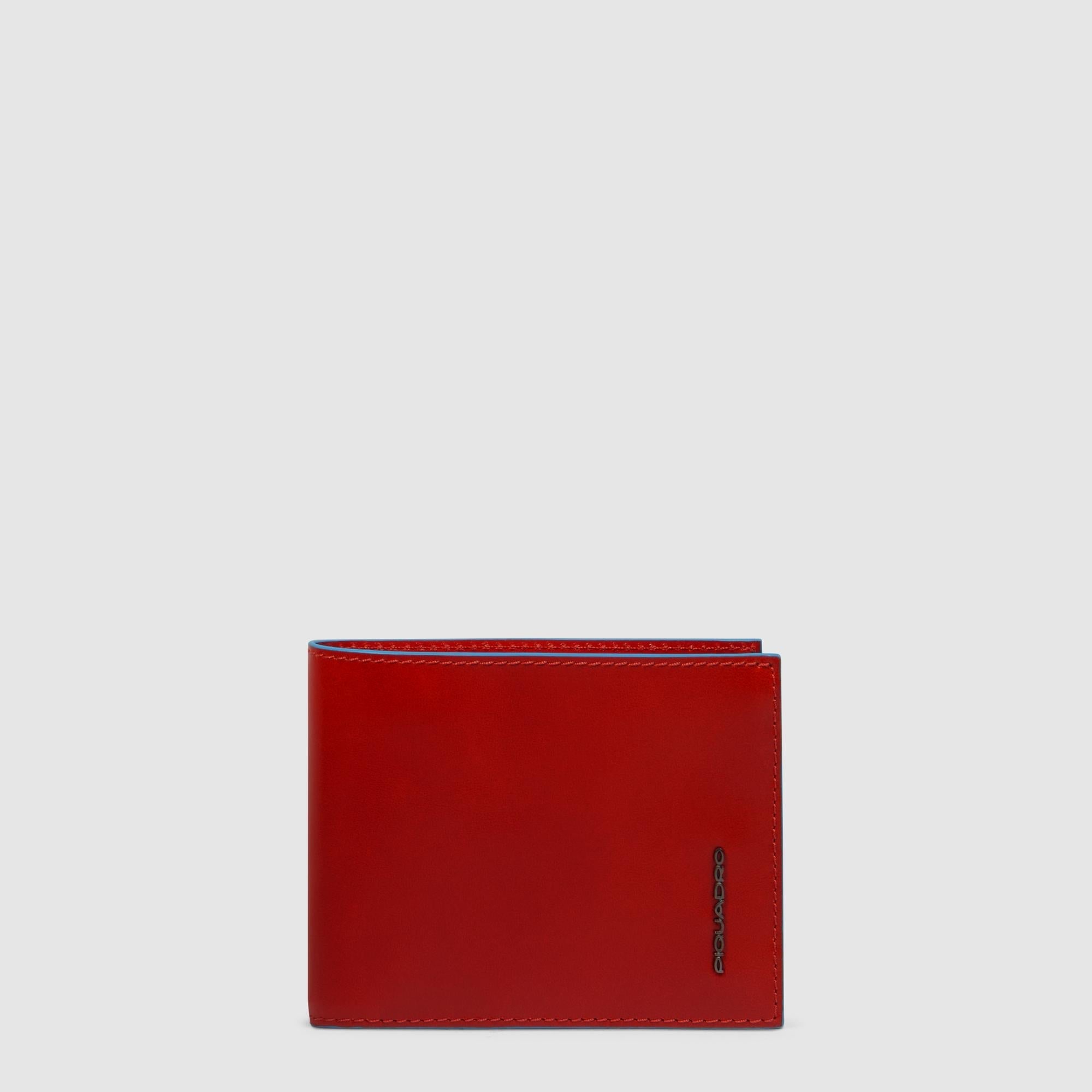 Piquadro Blue Square Herren Geldbörse Leder mit Münzfach RFID