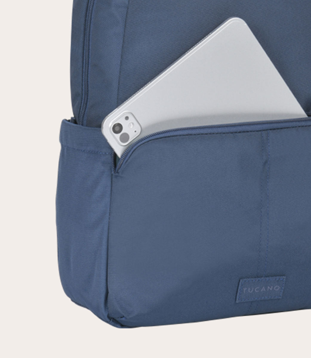 Tucano Baldo 15,6 Zoll Laptop Rucksack Blau recycelt
