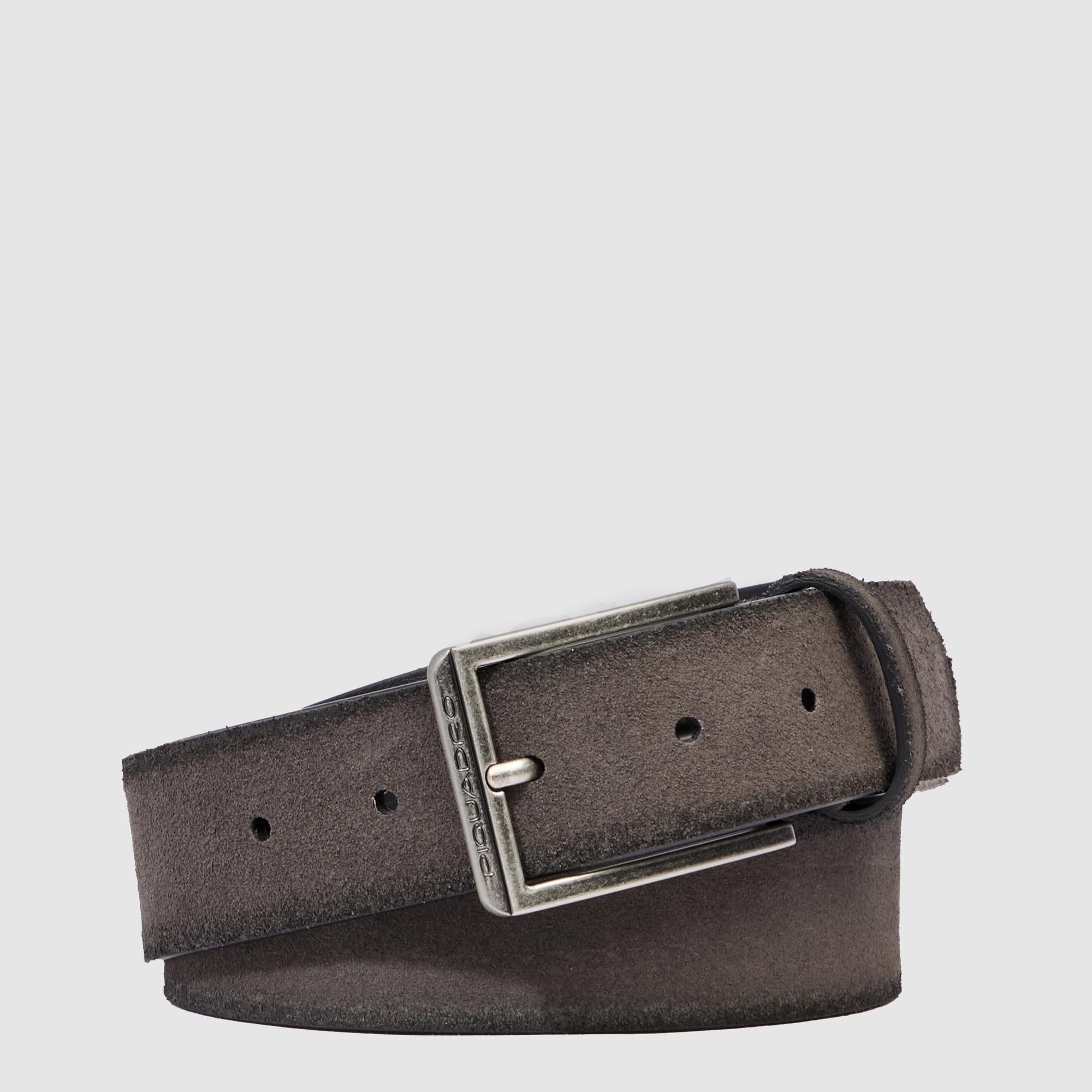 Piquadro Blue Square Ledergürtel Herren Braun Dornschließe